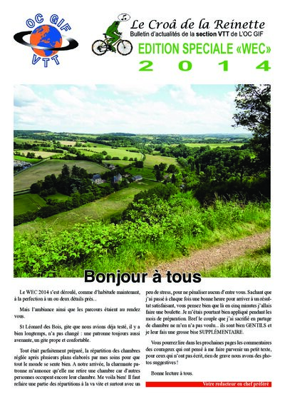 Croa n°53 bis WEC 2014